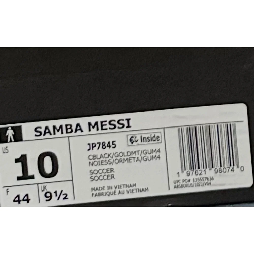 Adidas Samba Messi Inter Miami CF Black Pink Gum JP7845 Mens Size 10
